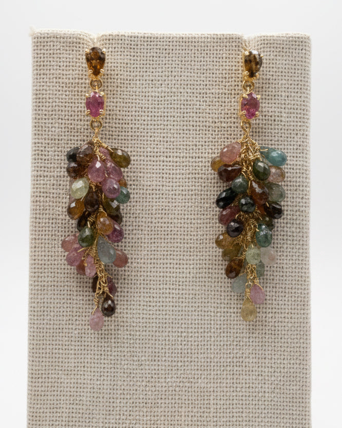 Watermelon Tourmaline Earrings