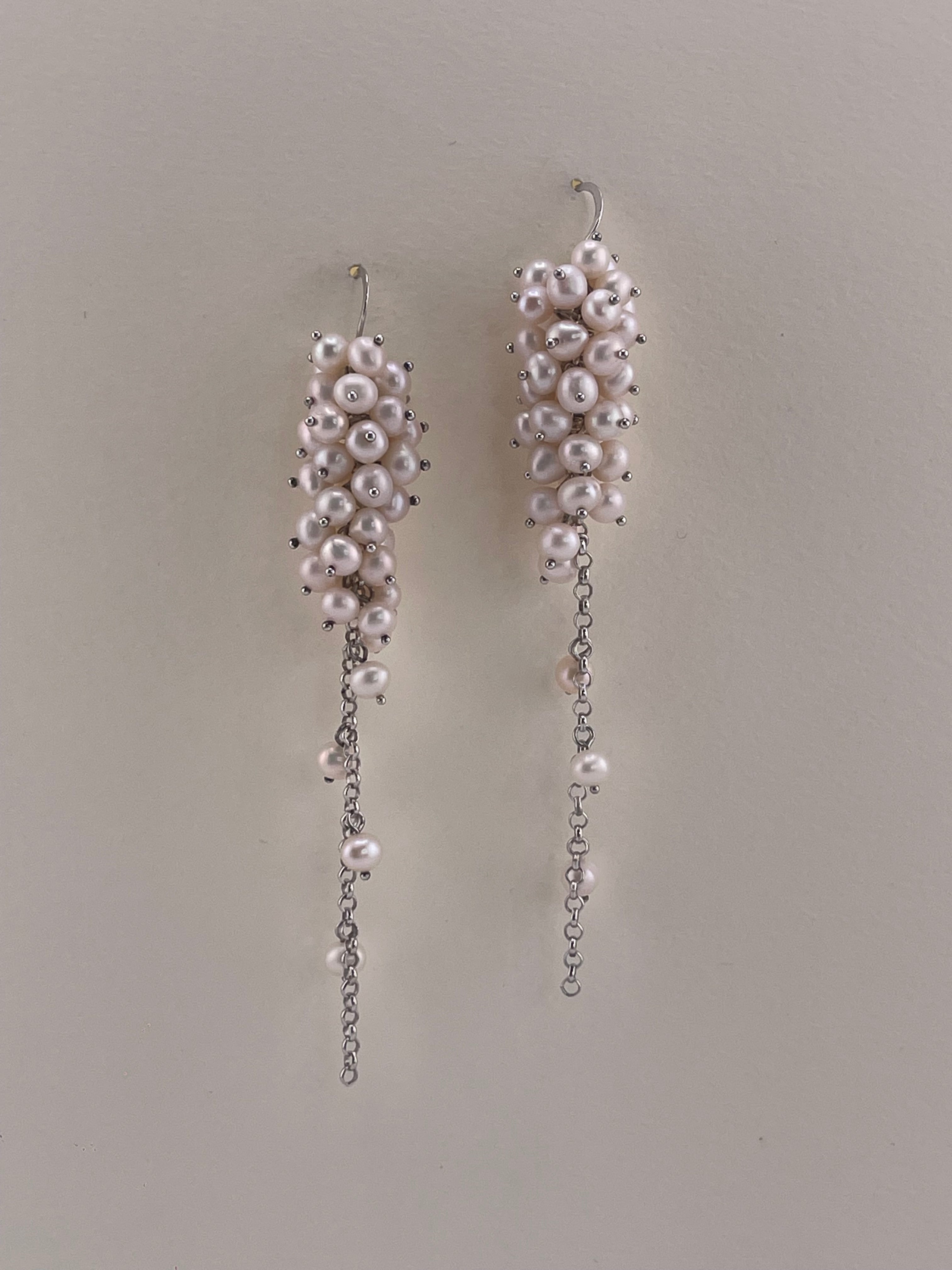 Cascading Pearl Earrings