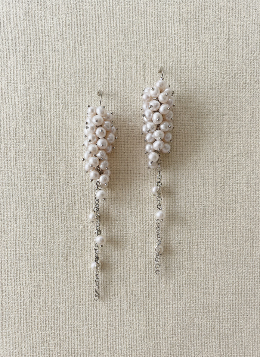 Cascading Pearl Earrings