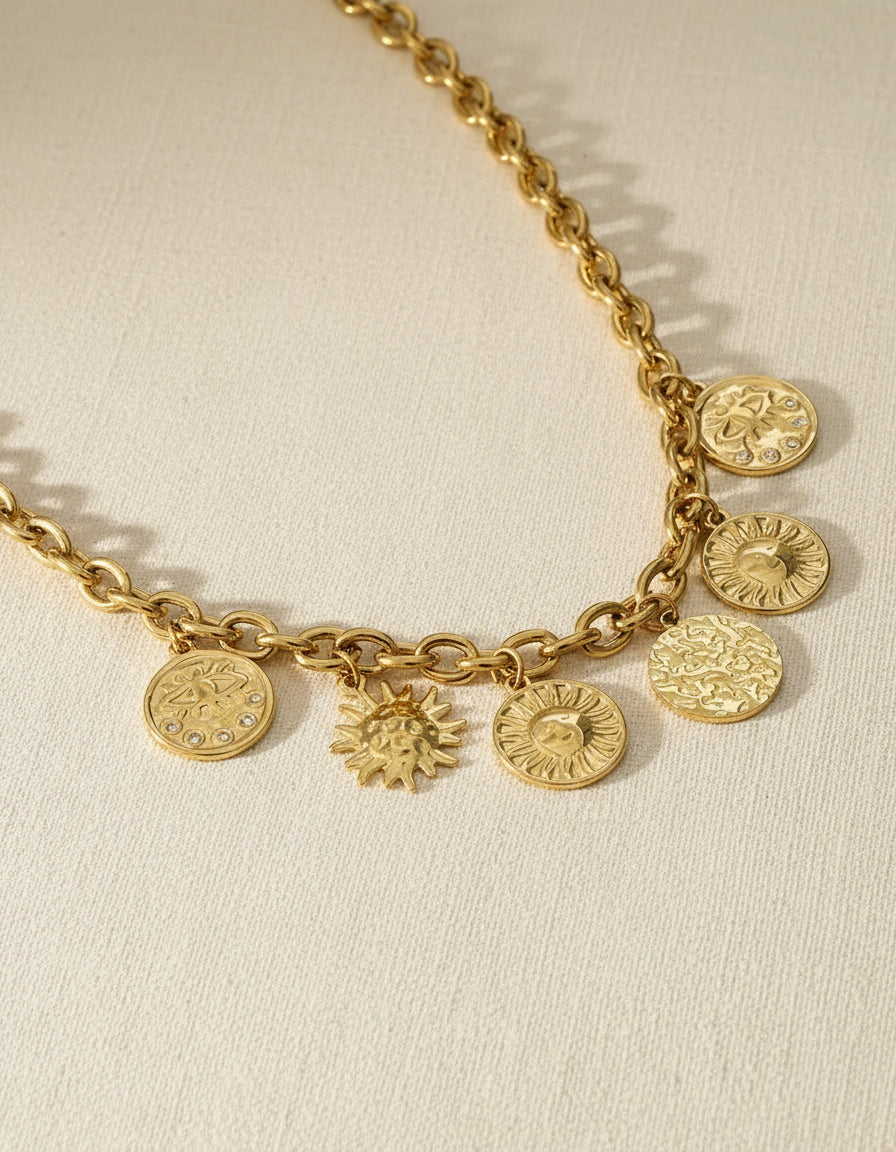 Suns Charms Necklace