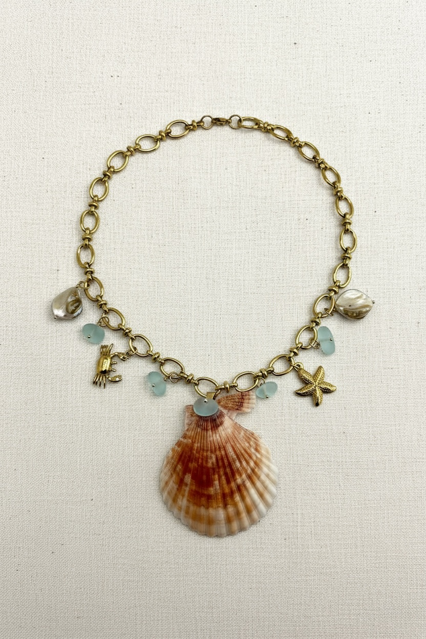 Mariale Tide Charm Necklace