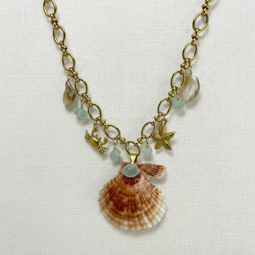 Mariale Tide Charm Necklace