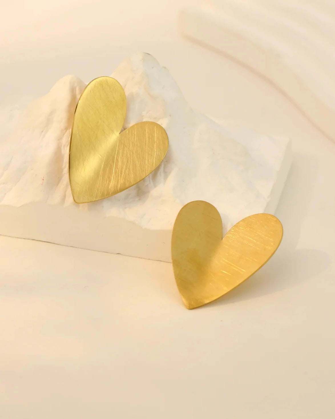 Gold Heart Earring