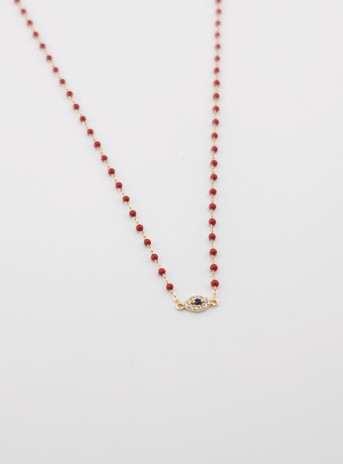 Mini Sparkles eye enamel Neckace