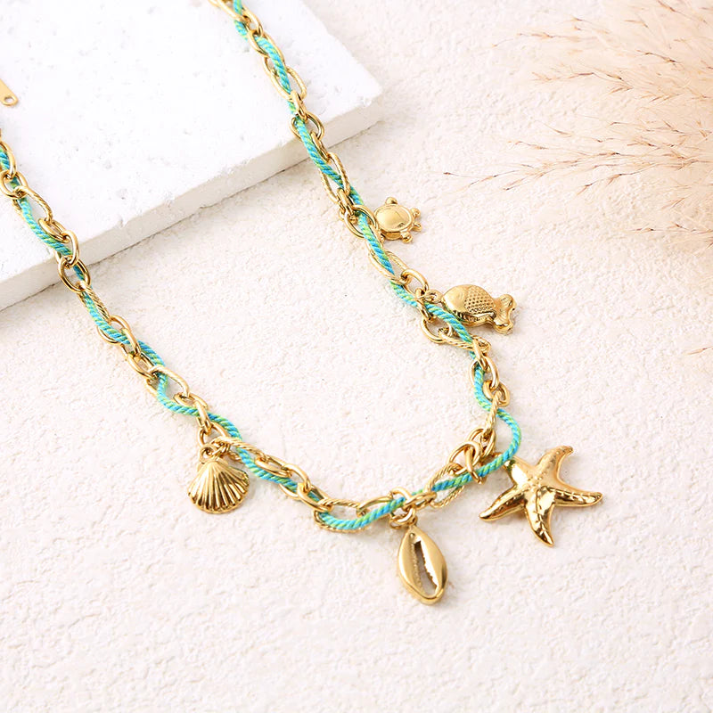 Ocean Starfish Charm Necklace