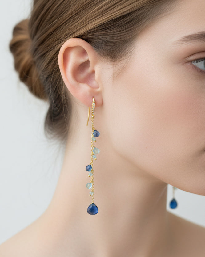 Blue topaz Earrings