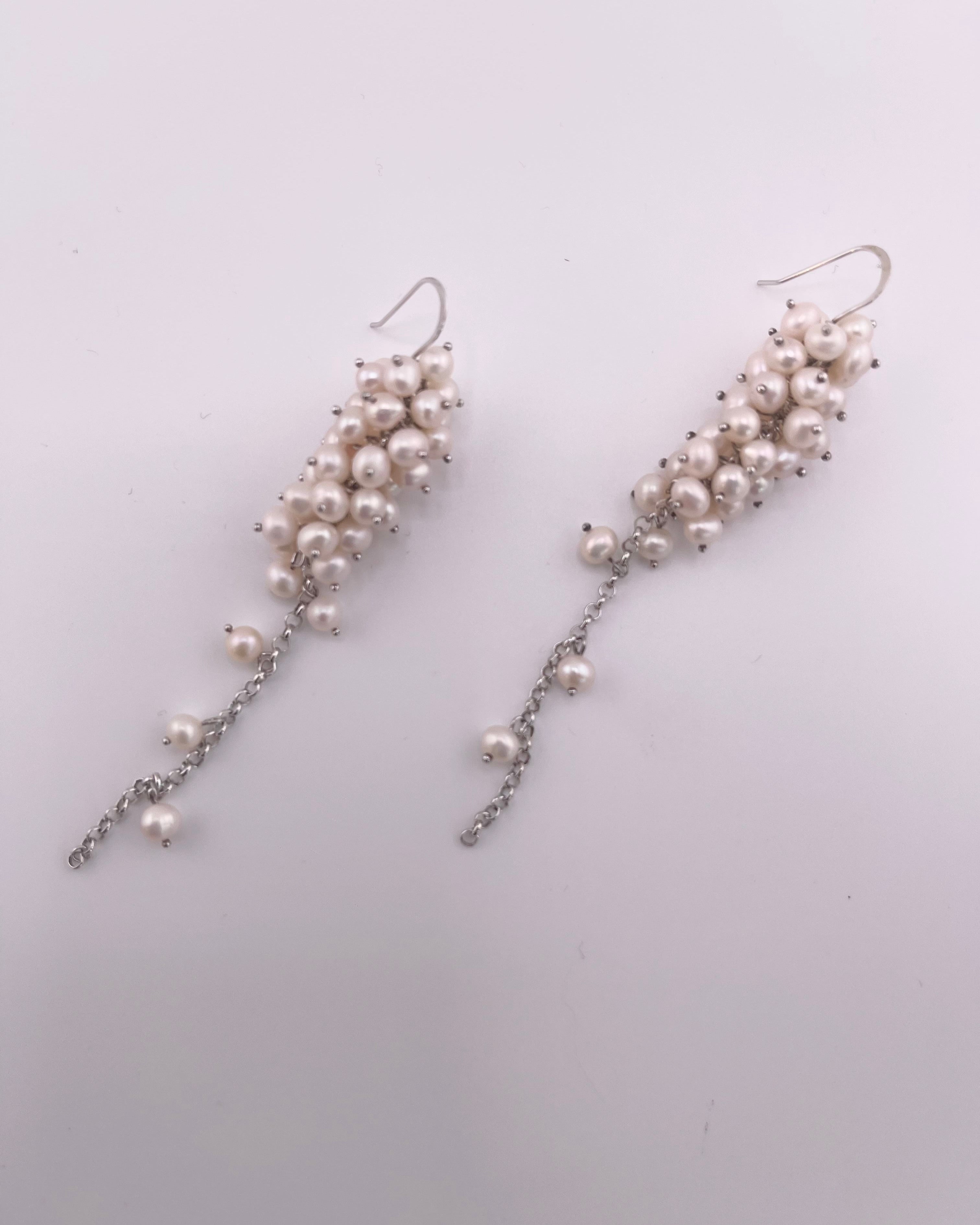 Cascading Pearl Earrings