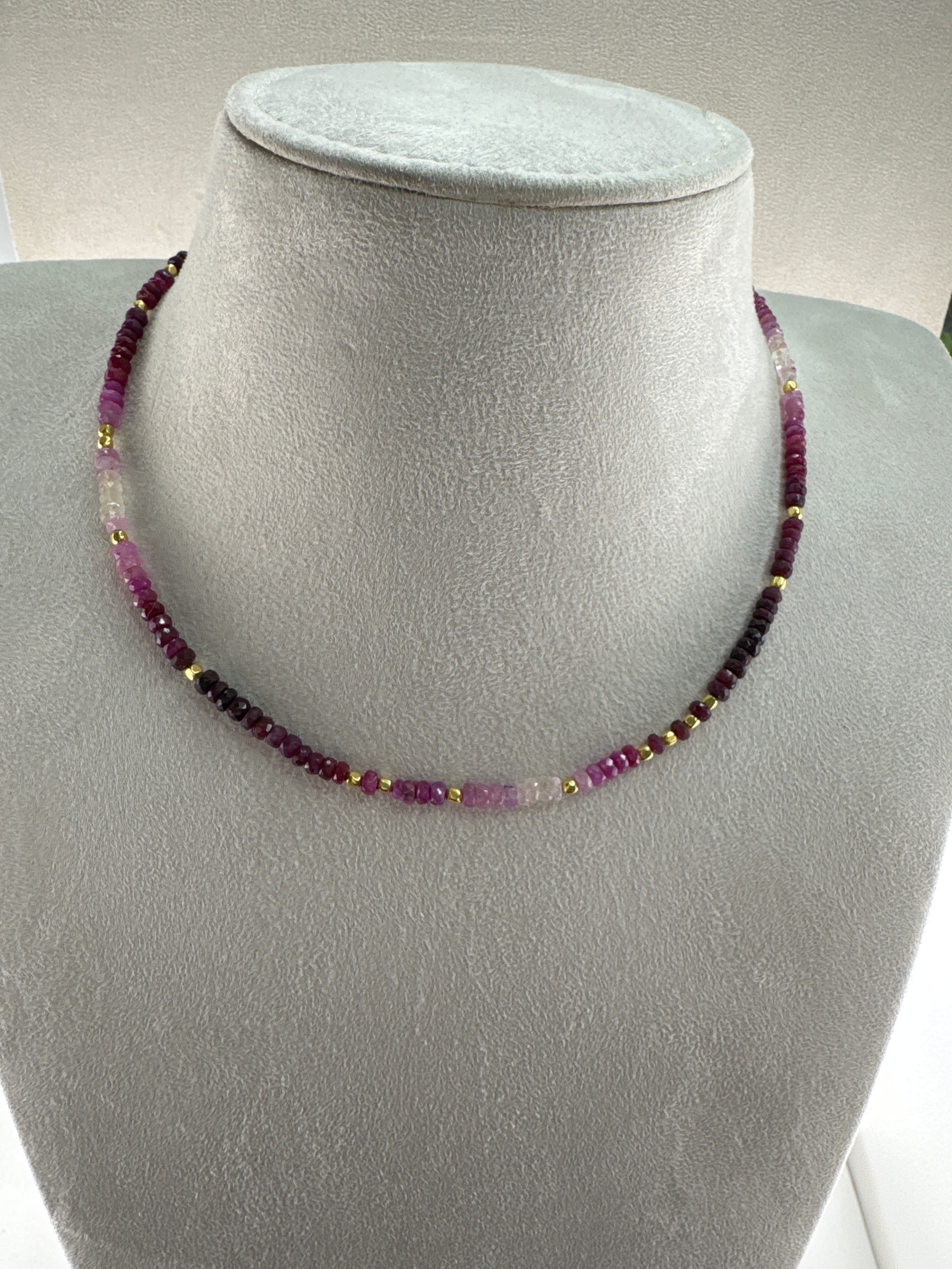 Ruby Shaded Necklace