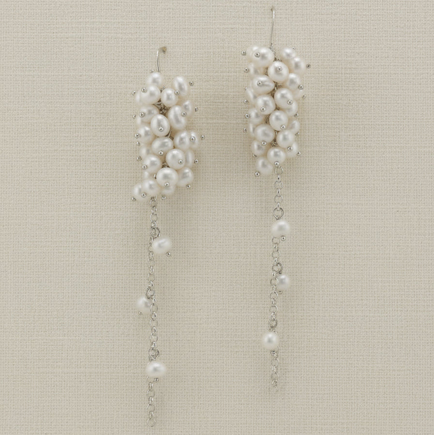 Cascading Pearl Earrings