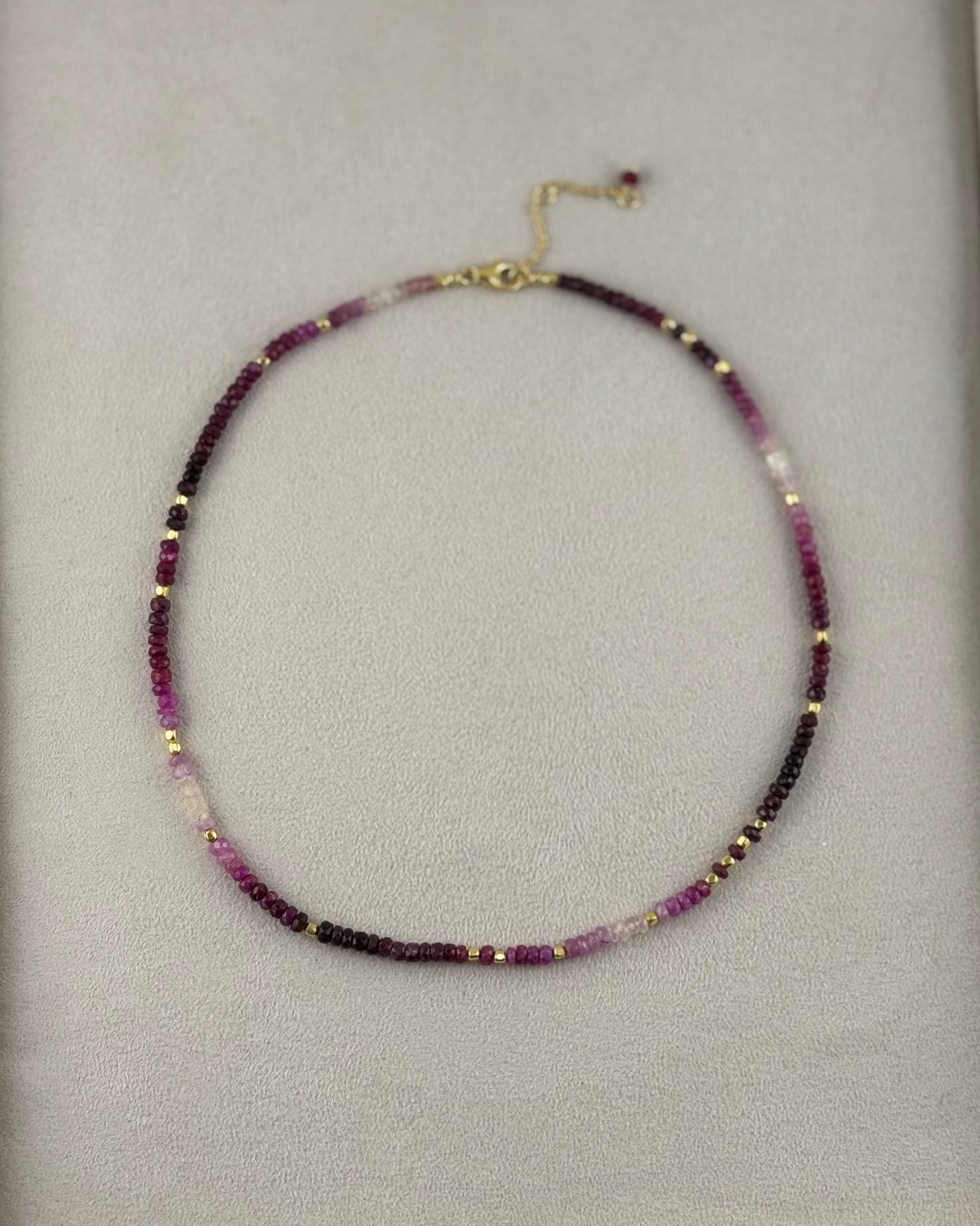 Ruby Shaded Necklace
