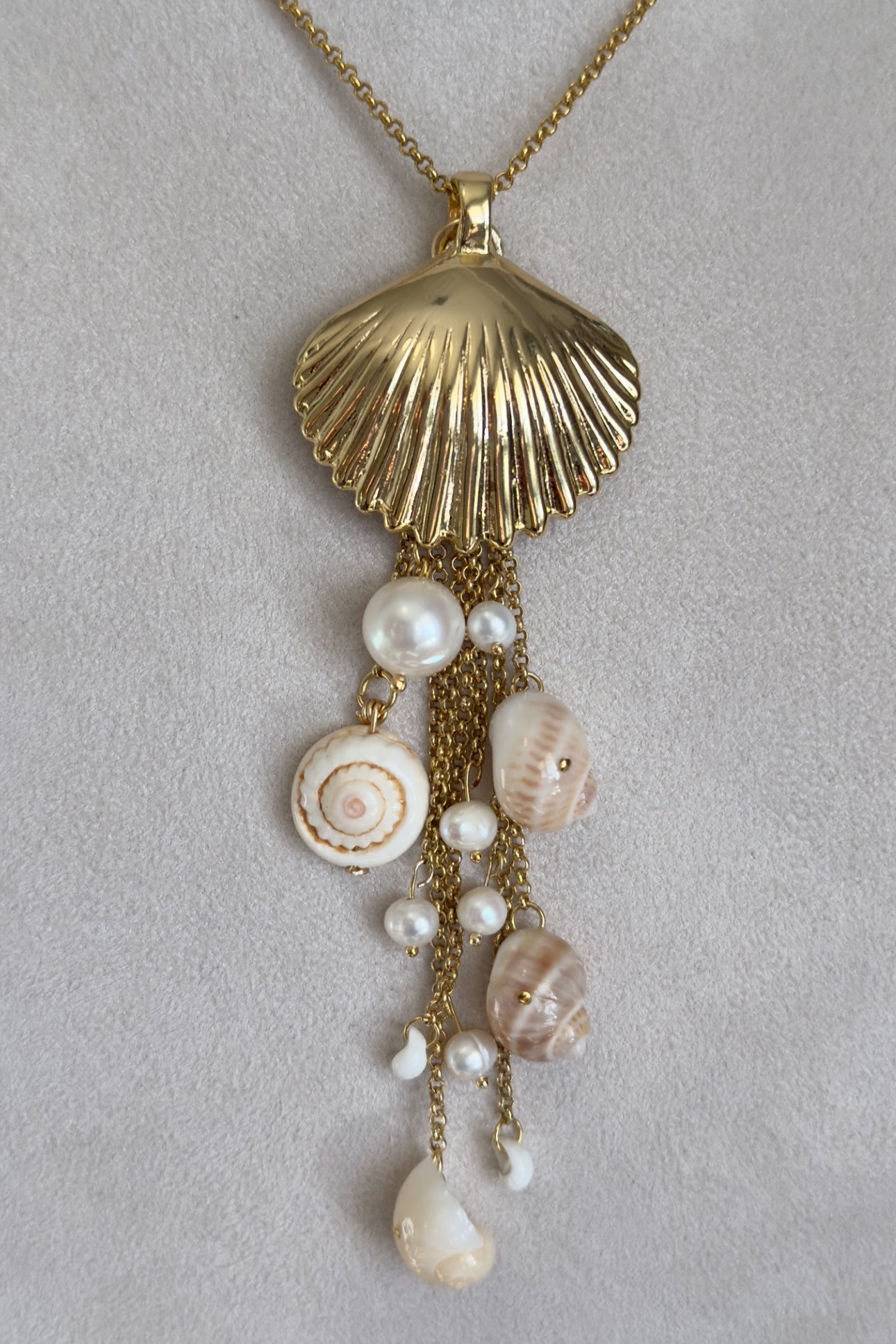 Golden Shell Necklace