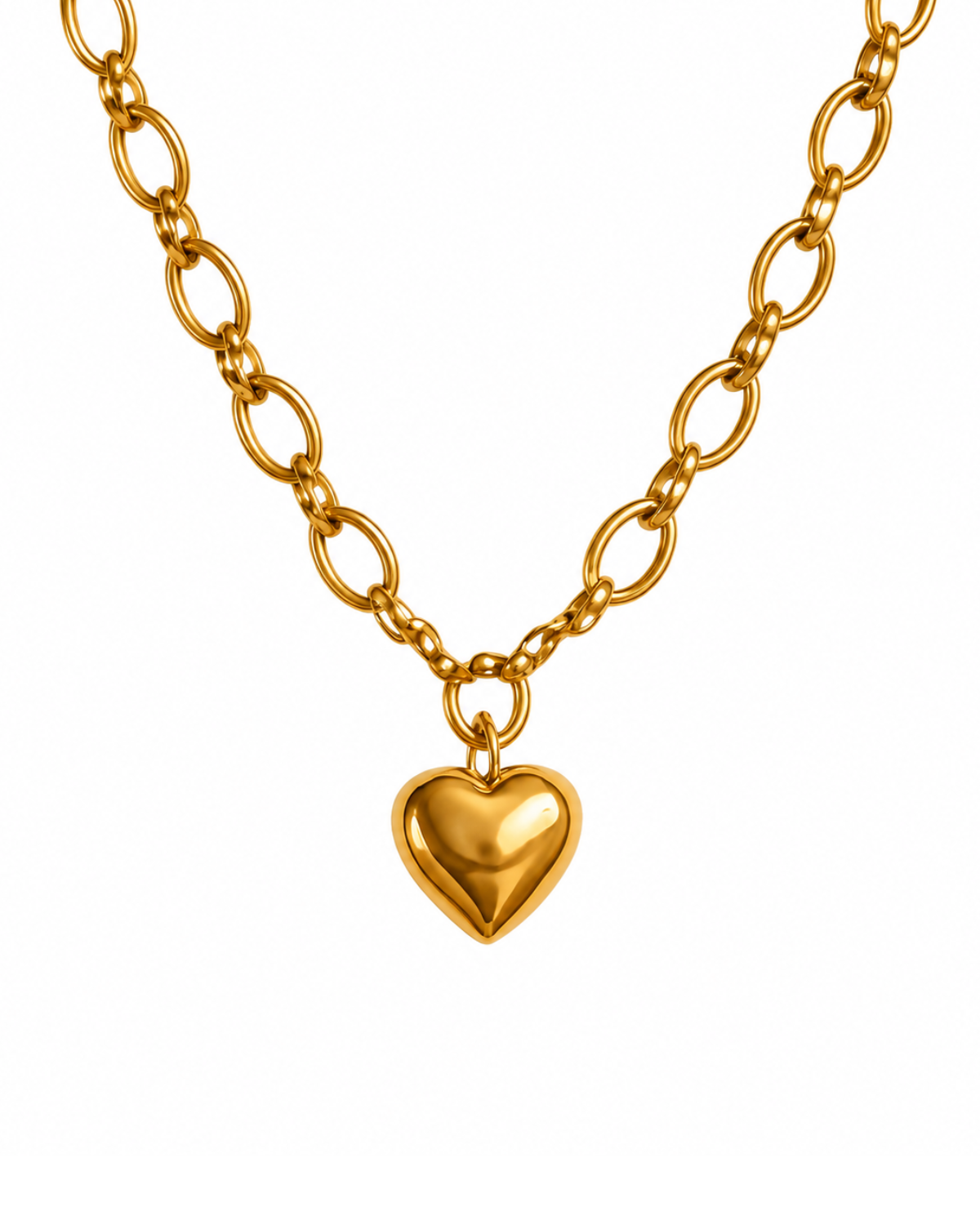 Heart of Gold Chunky Necklace