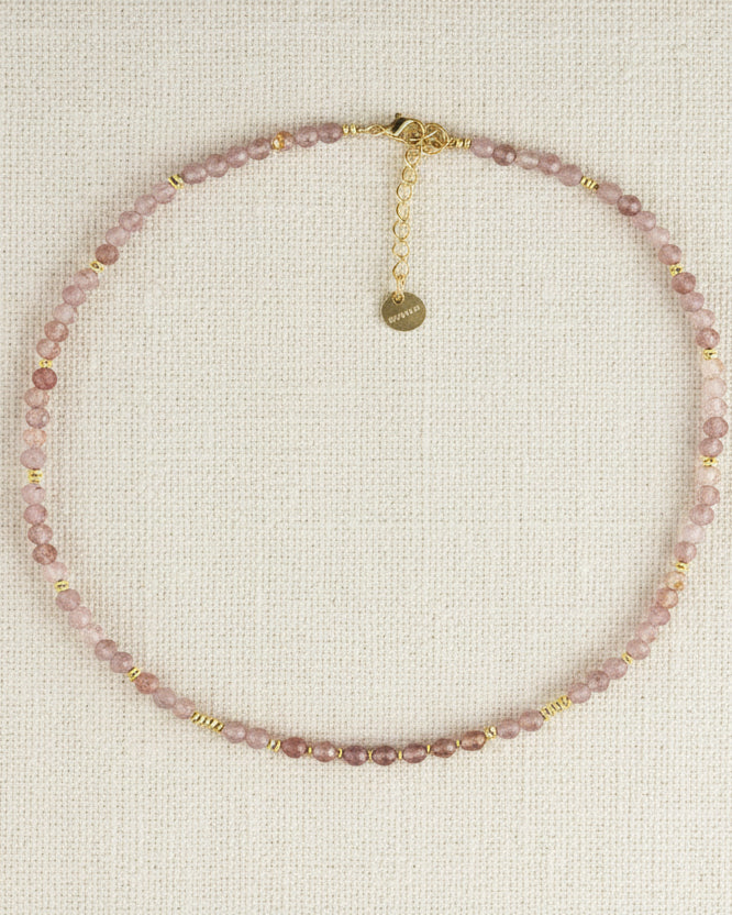 Raspberry Glow Necklace