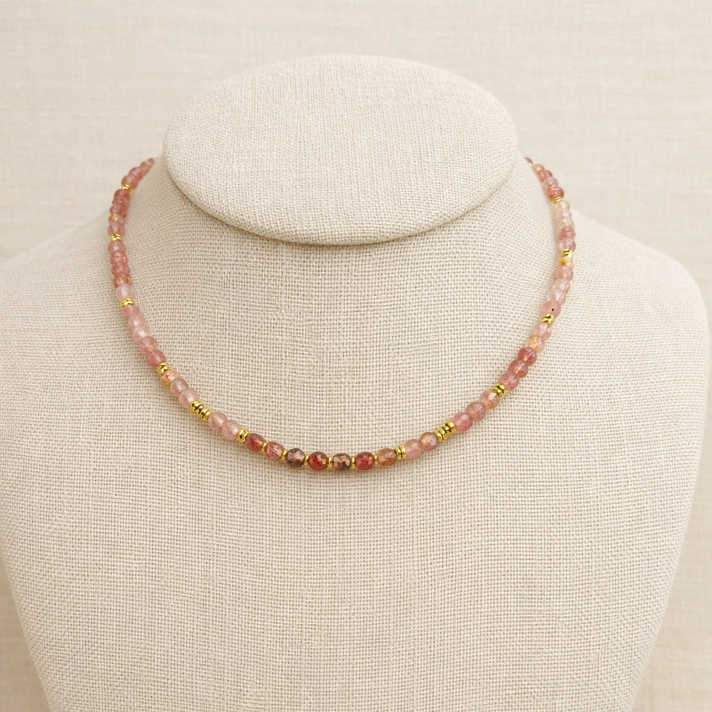 Raspberry Glow Necklace