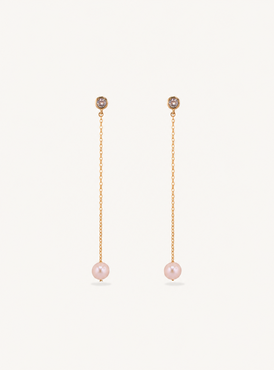 Pearl Long Drop Earrings
