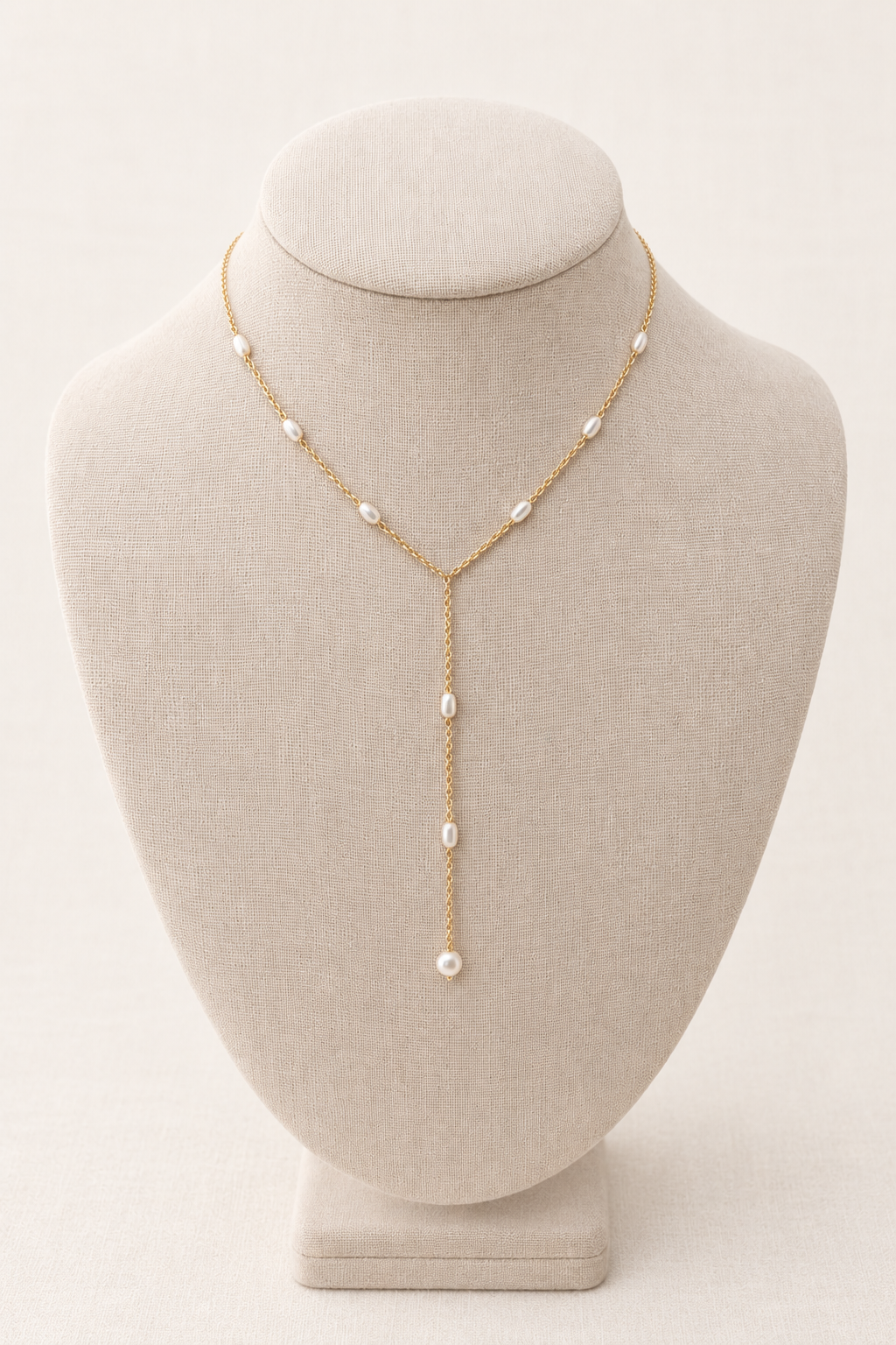 Floating Freshwater Pearl Drops Necklace