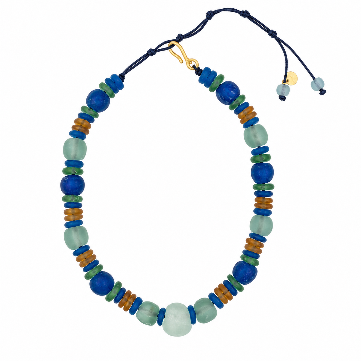 Mediterranean Recycled Glass Necklace