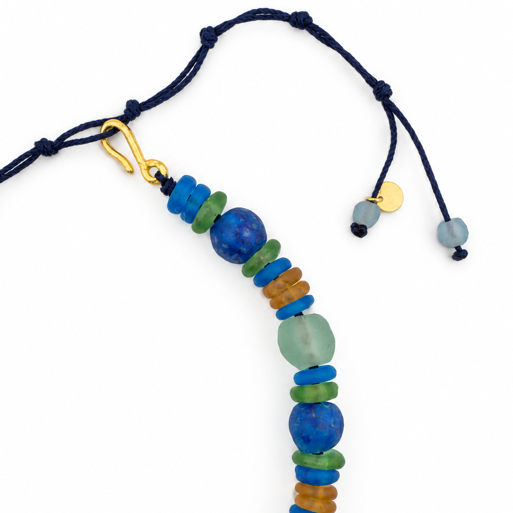 Mediterranean Recycled Glass Necklace