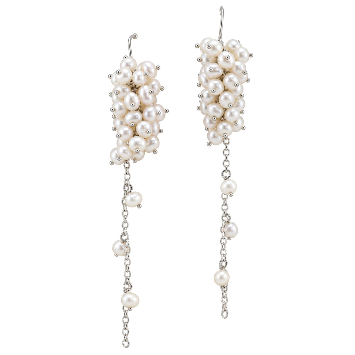Cascading Pearl Earrings