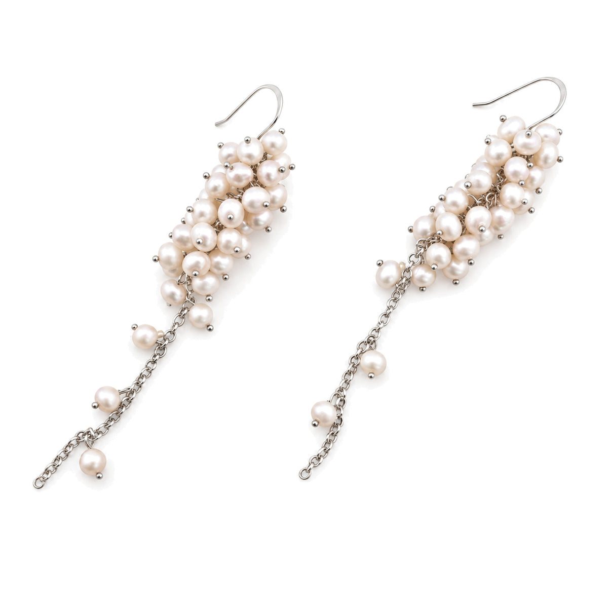 Cascading Pearl Earrings