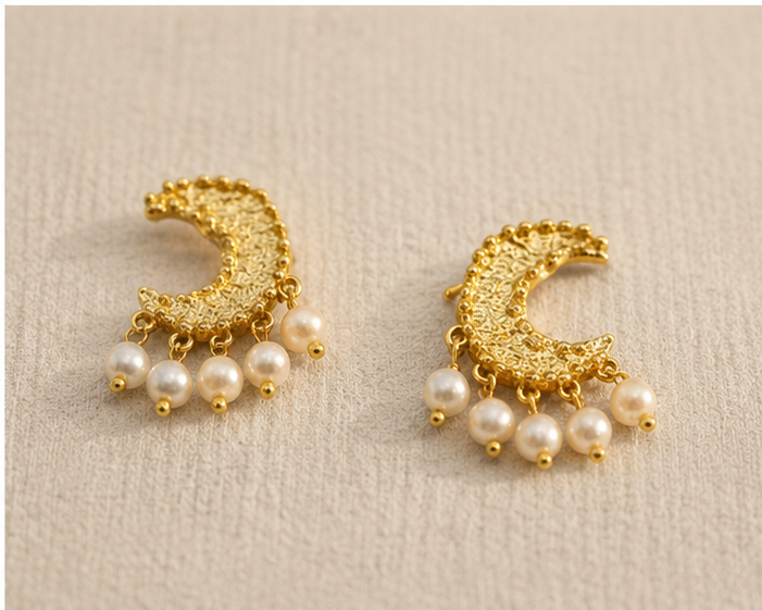 Luna Pearl Studs