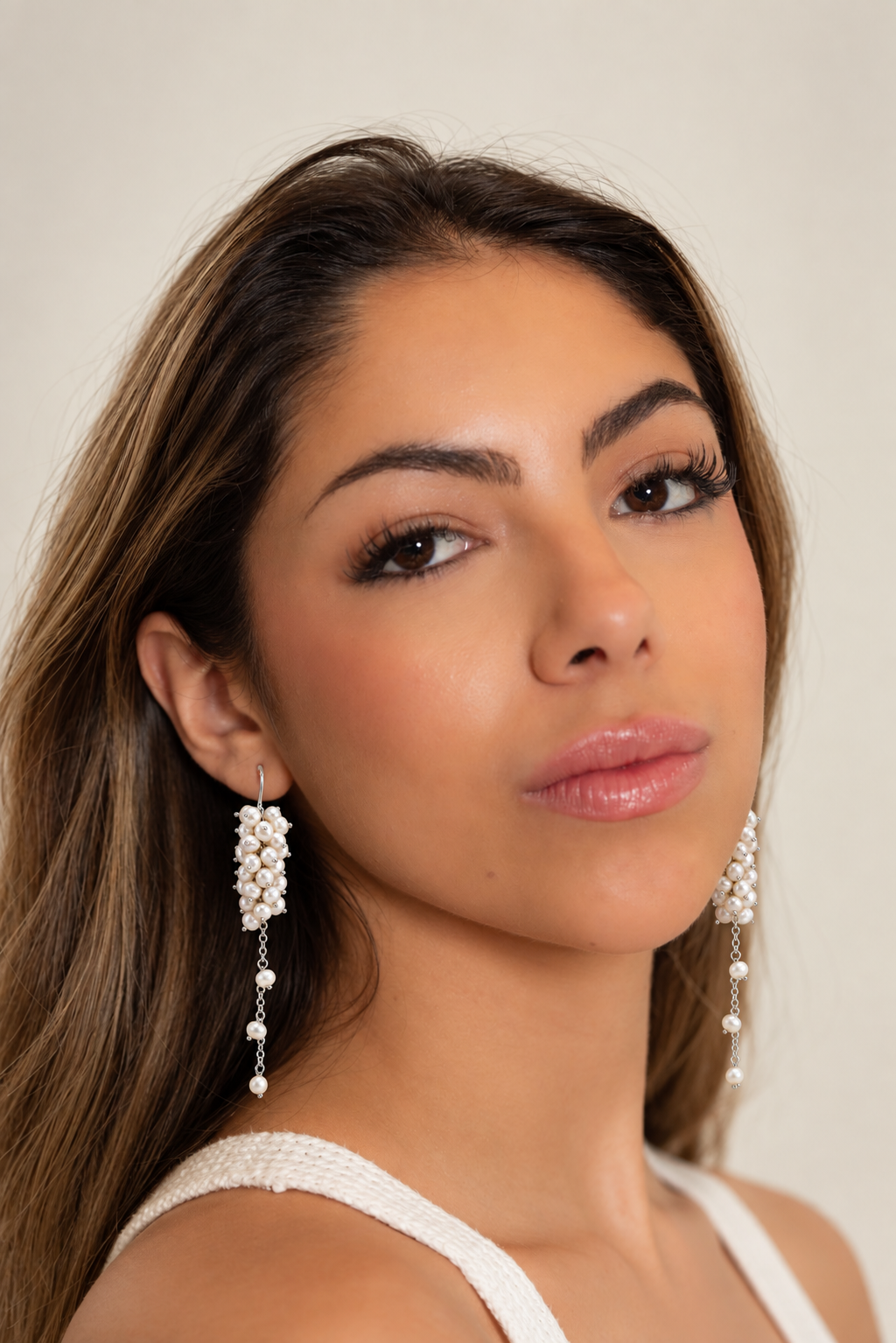 Cascading Pearl Earrings
