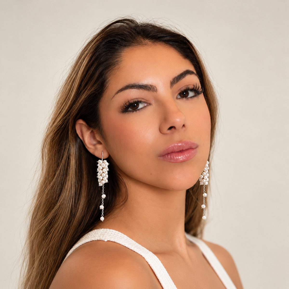 Cascading Pearl Earrings