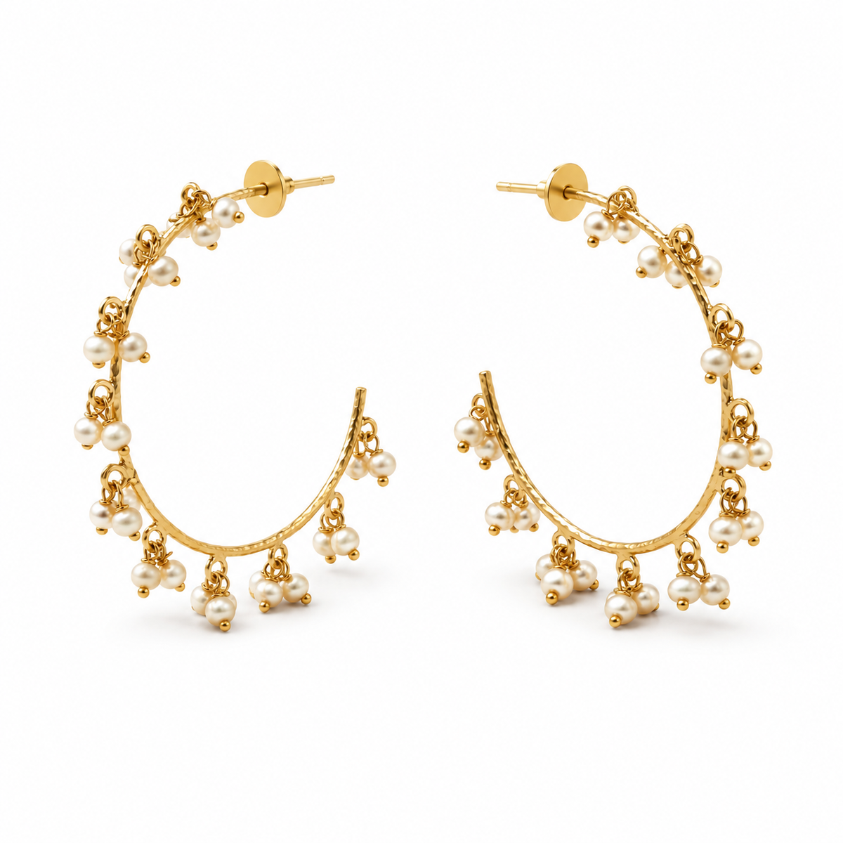 Lady Mini Pearls Hoops