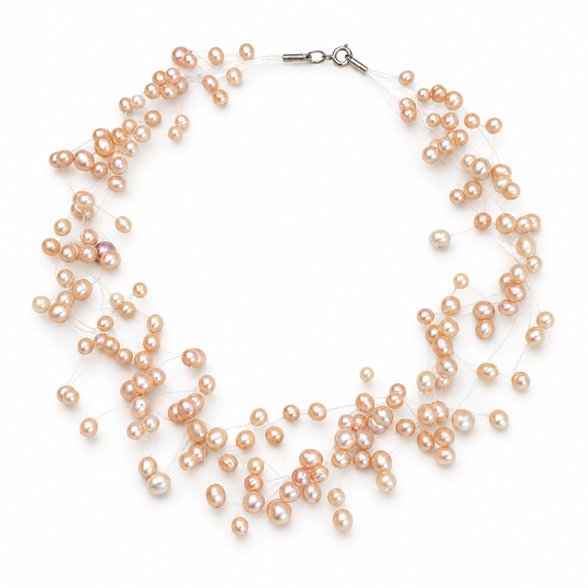 Floating Pearls Necklace