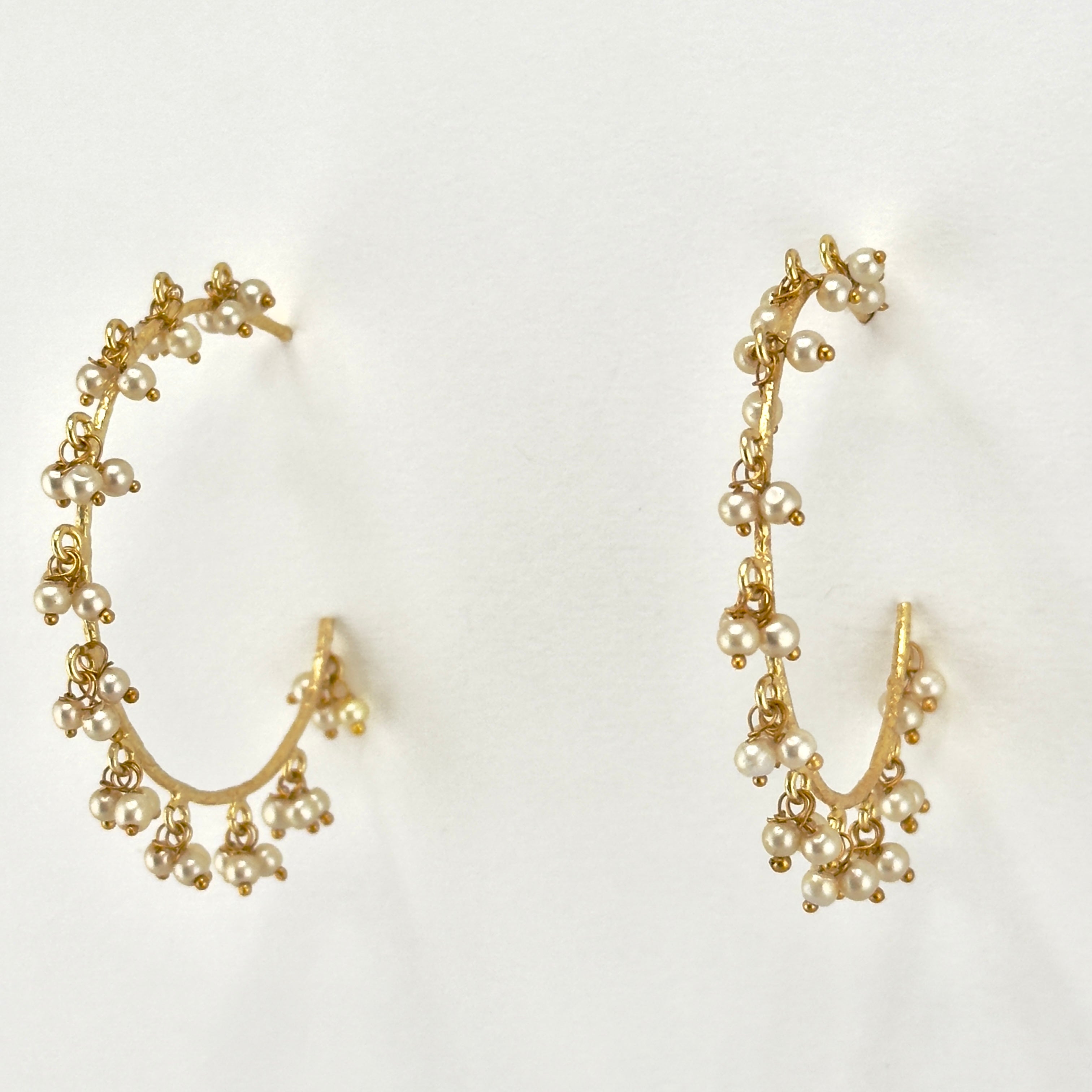 Lady Mini Pearls Hoops