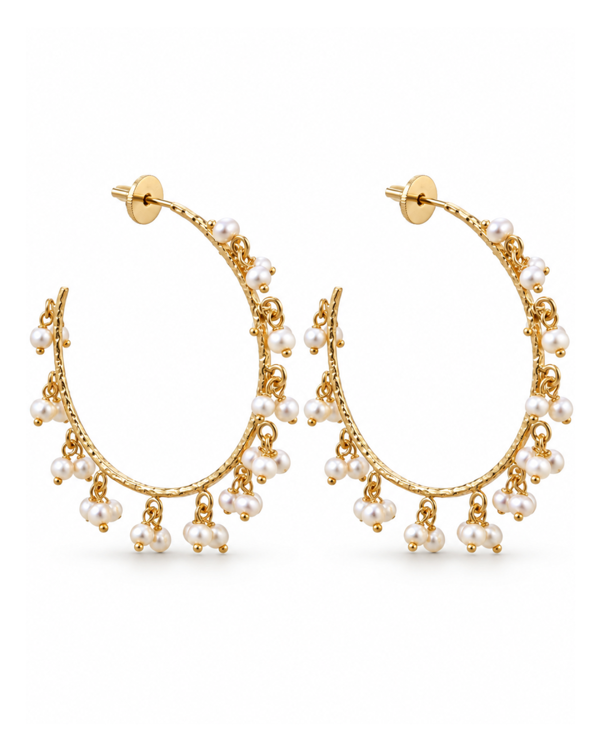 Lady Mini Pearls Hoops