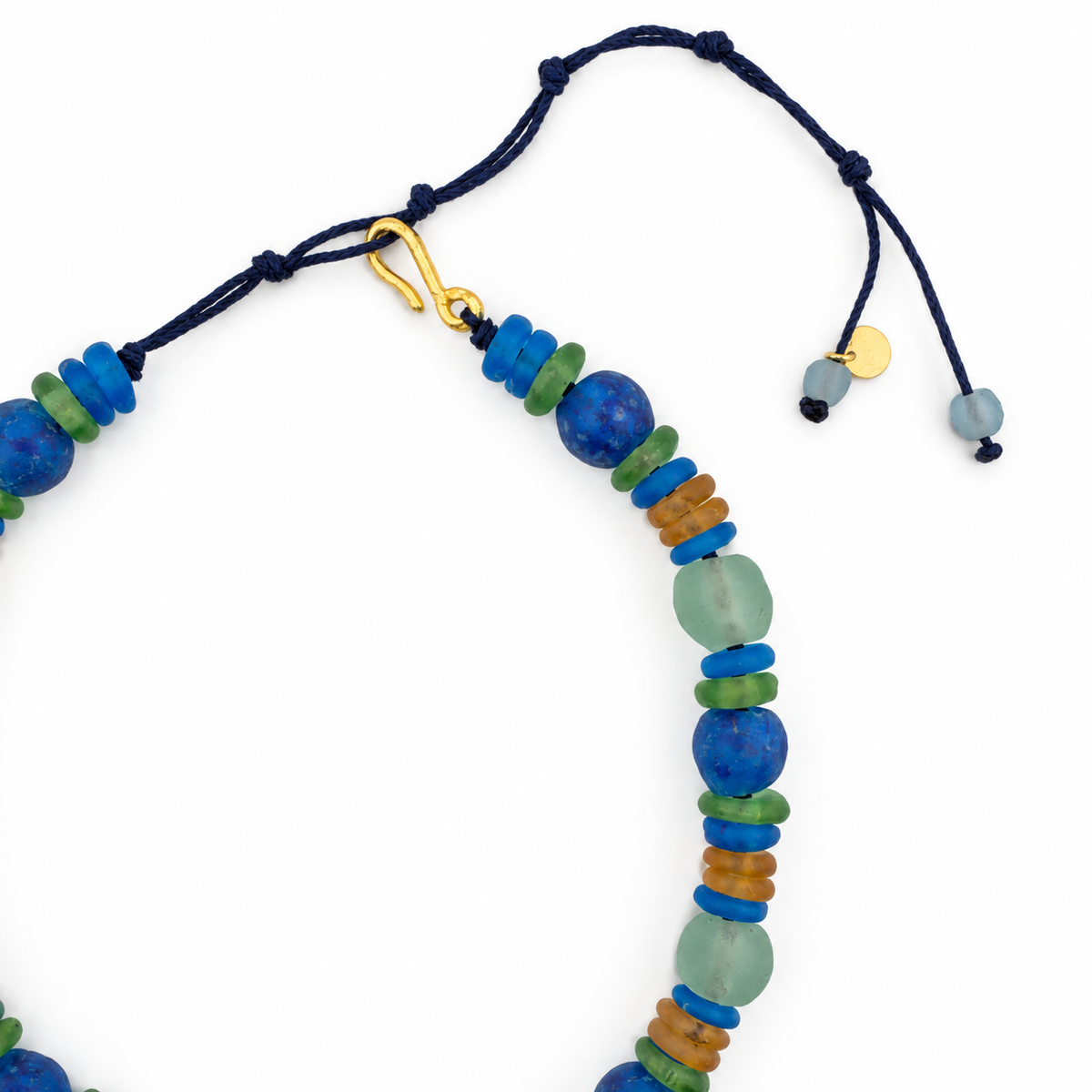 Mediterranean Recycled Glass Necklace