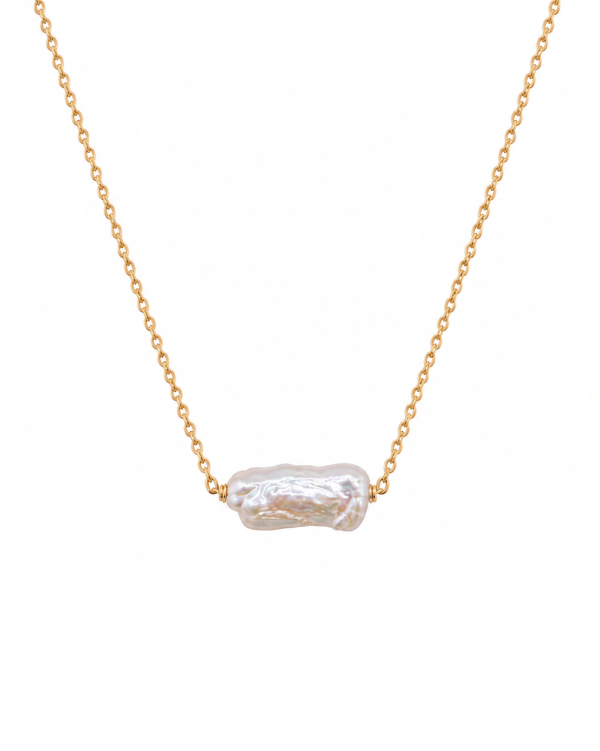 Minimal Keshi Pearl Necklace