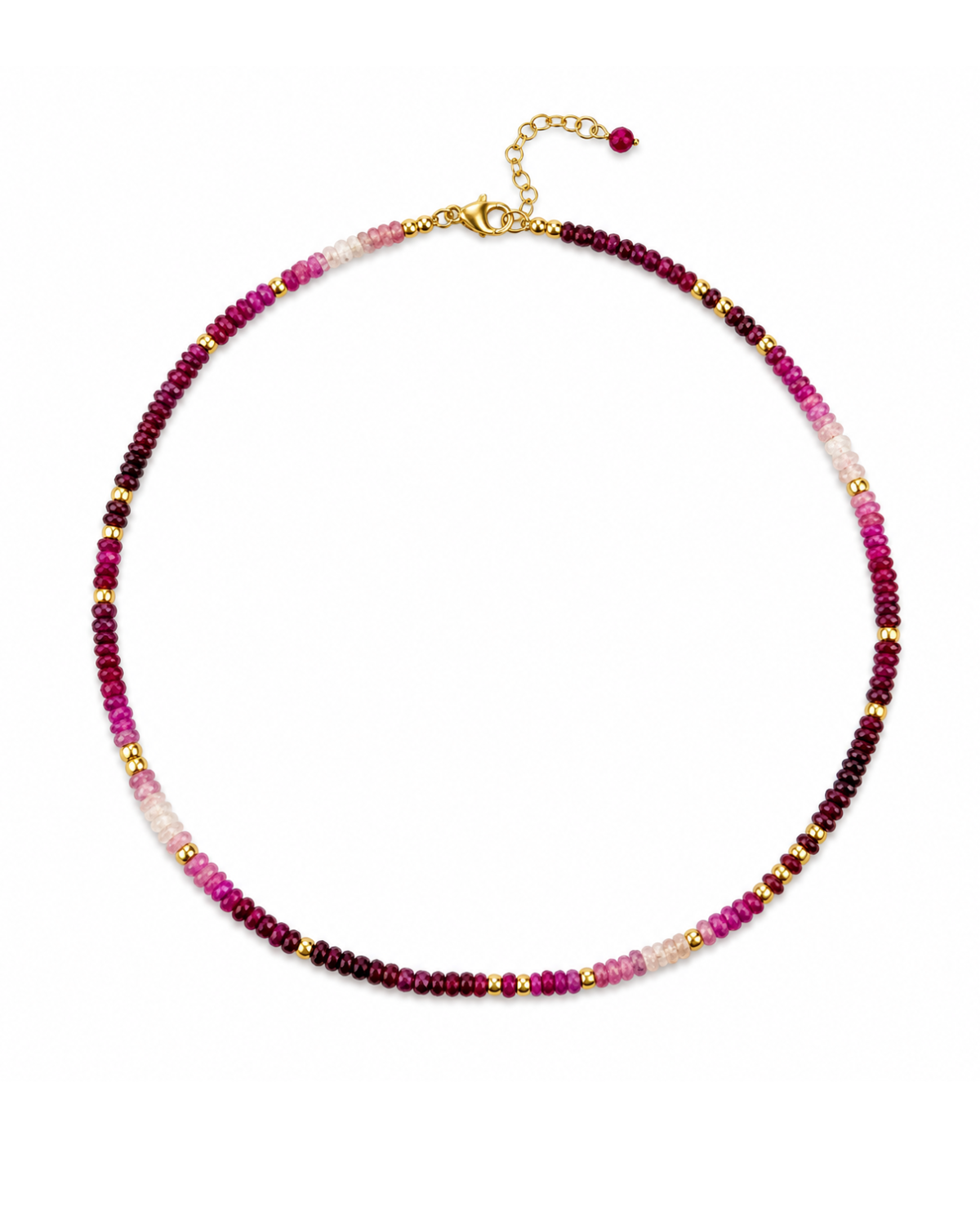 Ruby Shaded Necklace