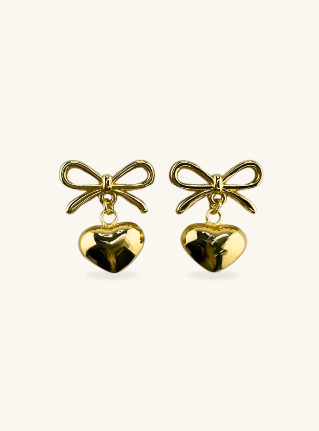 Gold Bow Earrings