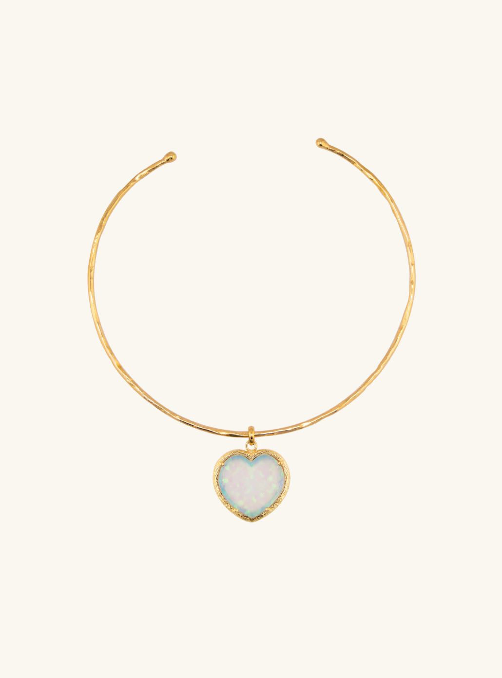 Opal Heart Necklace