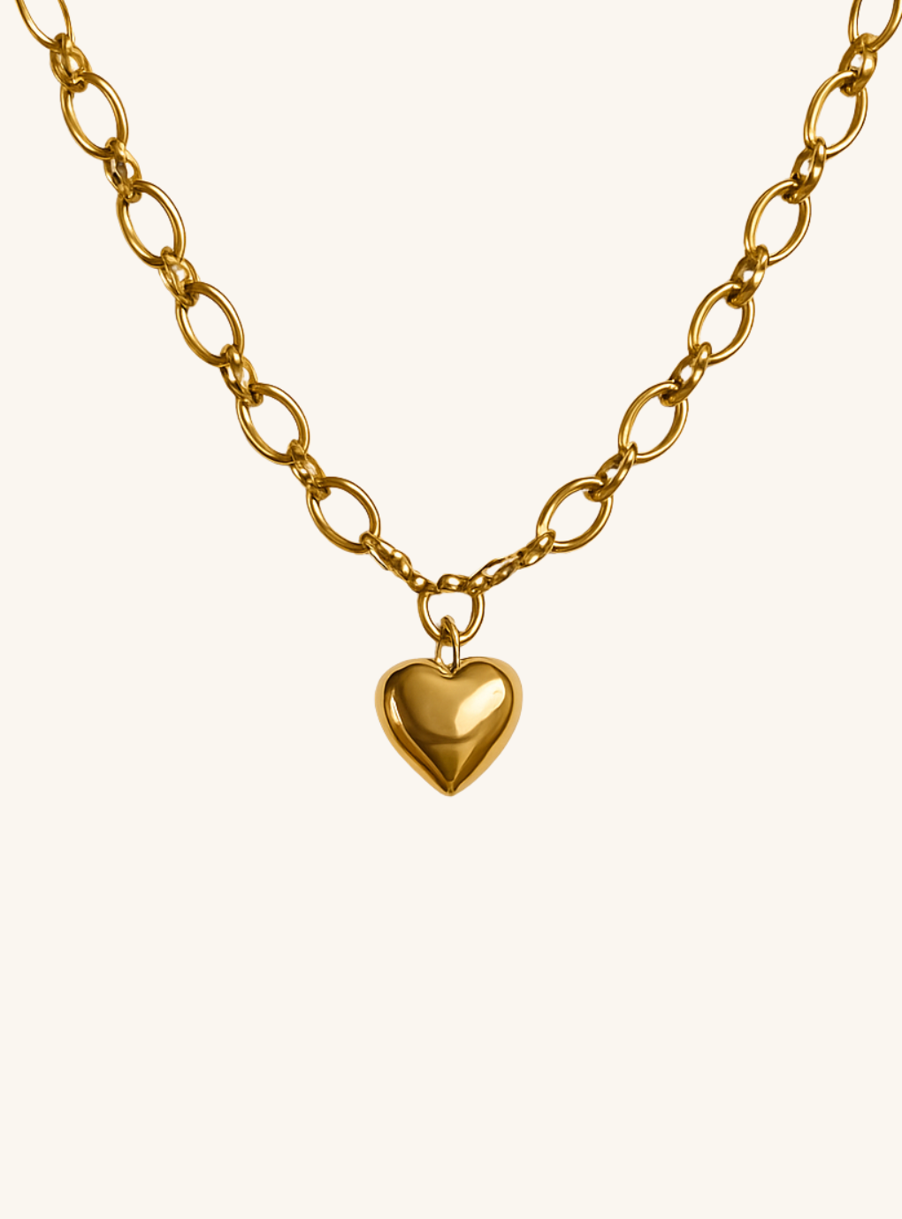 Heart of Gold - Chunky Charm Necklace