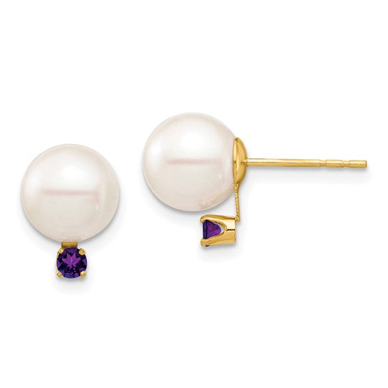 Pearl & Birthstone Earrings