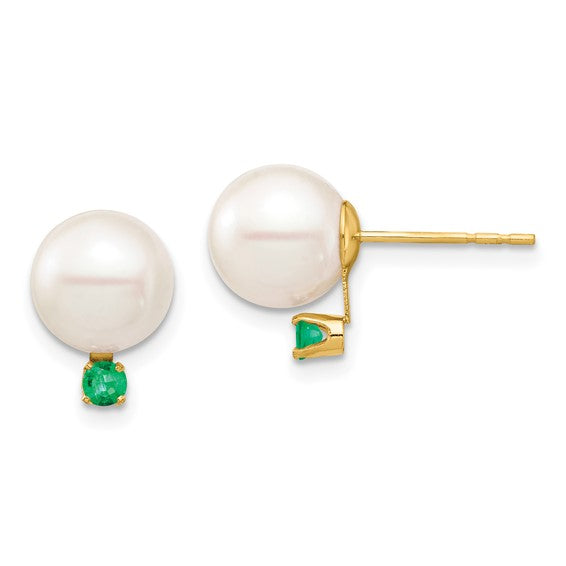 Pearl & Birthstone Earrings