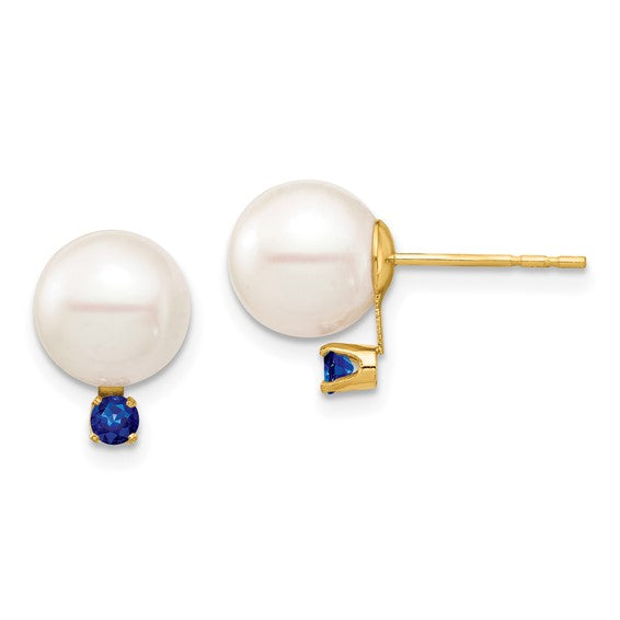 Pearl & Birthstone Earrings
