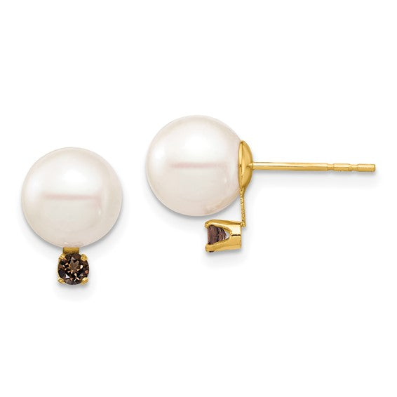 Pearl & Birthstone Earrings
