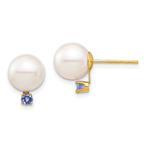 Pearl & Birthstone Earrings