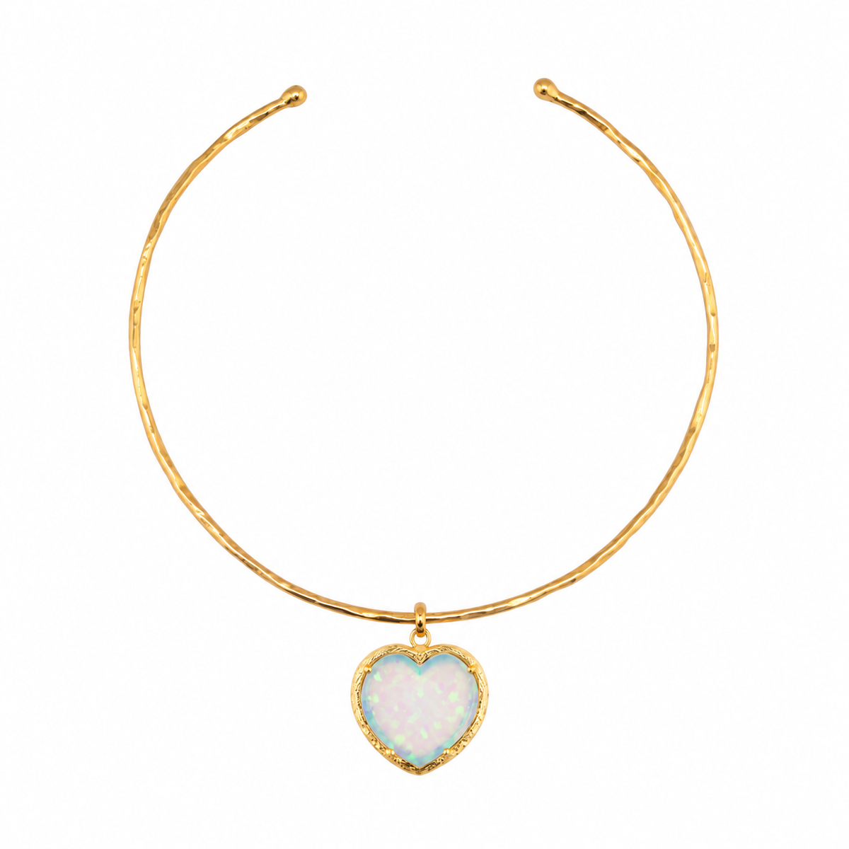 opal heart choker