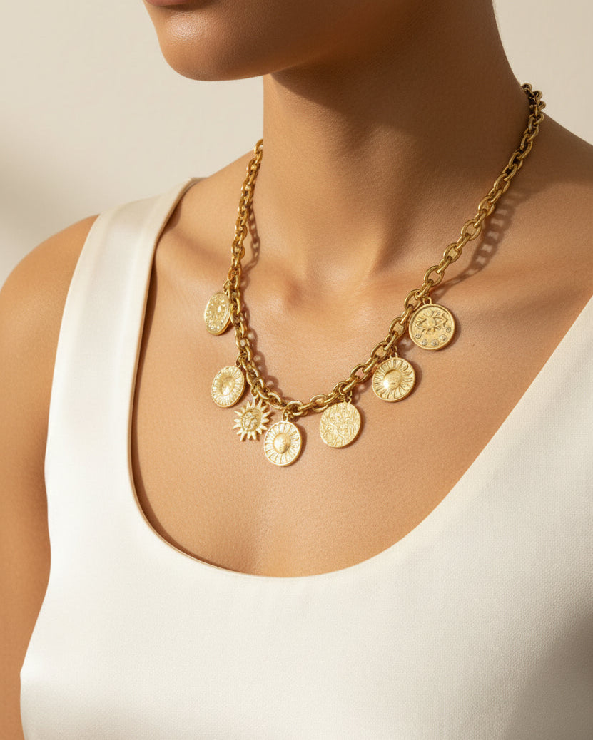 Sun Charms Necklace