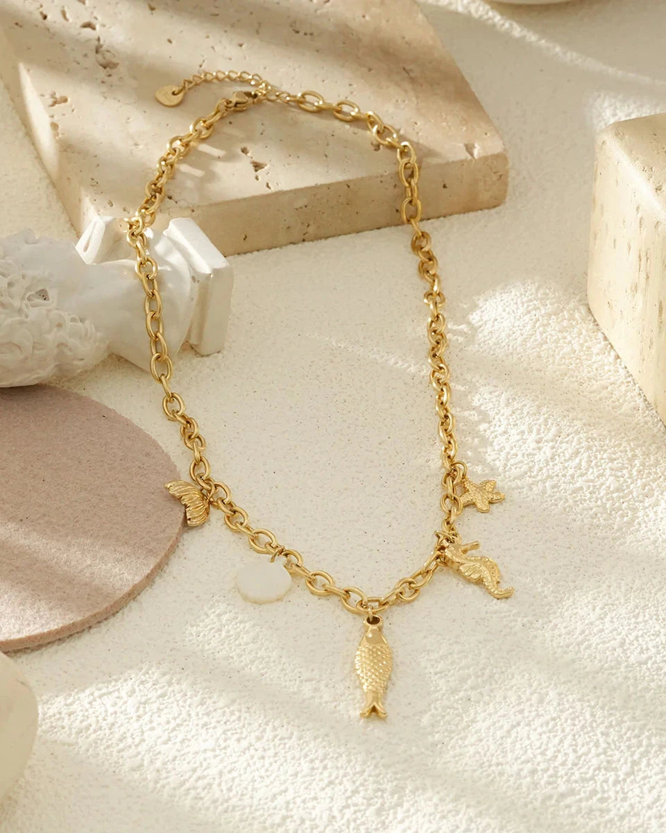 Ocean Charms-Fish Necklace