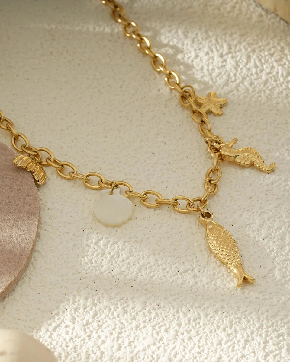 Ocean Charms-Fish Necklace