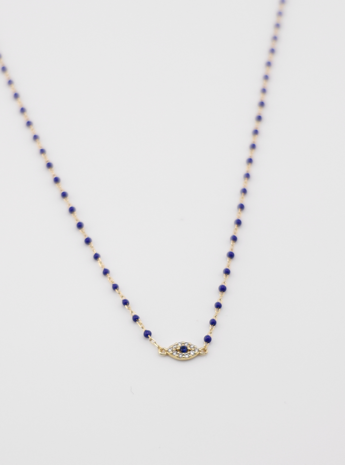 Mini Sparkles  eye enamel Neckace