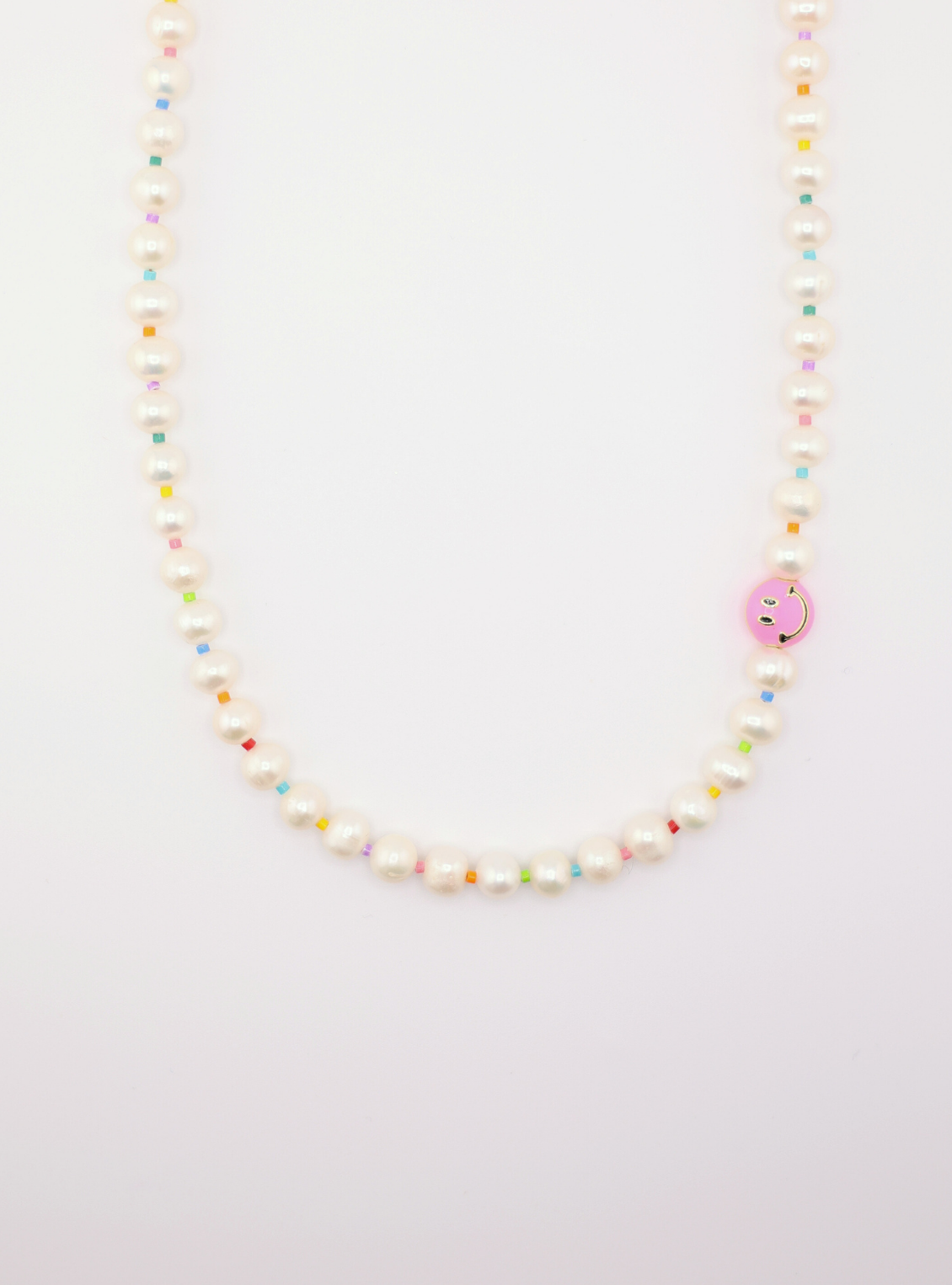 Smiley Pearl Necklace