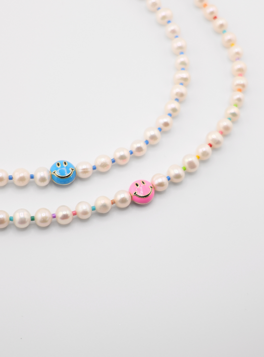 Smiley Pearl Necklace