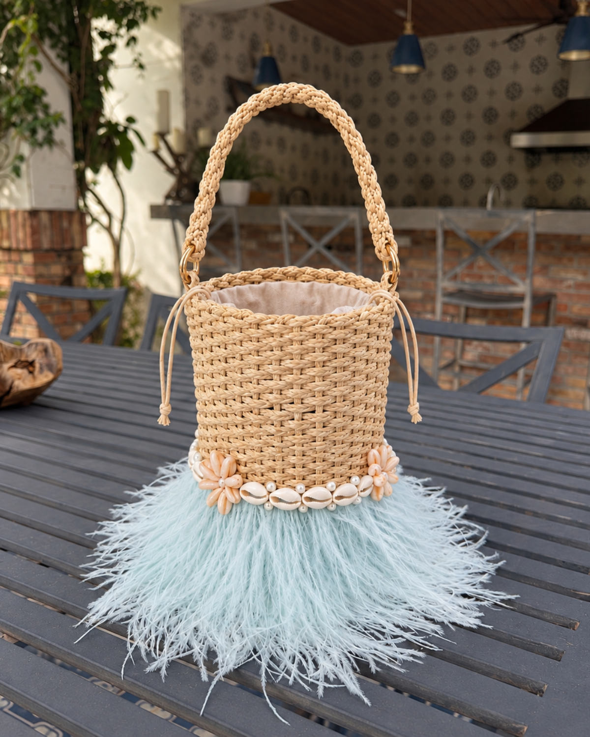 Saint tropez bucket bag lifestyle photo